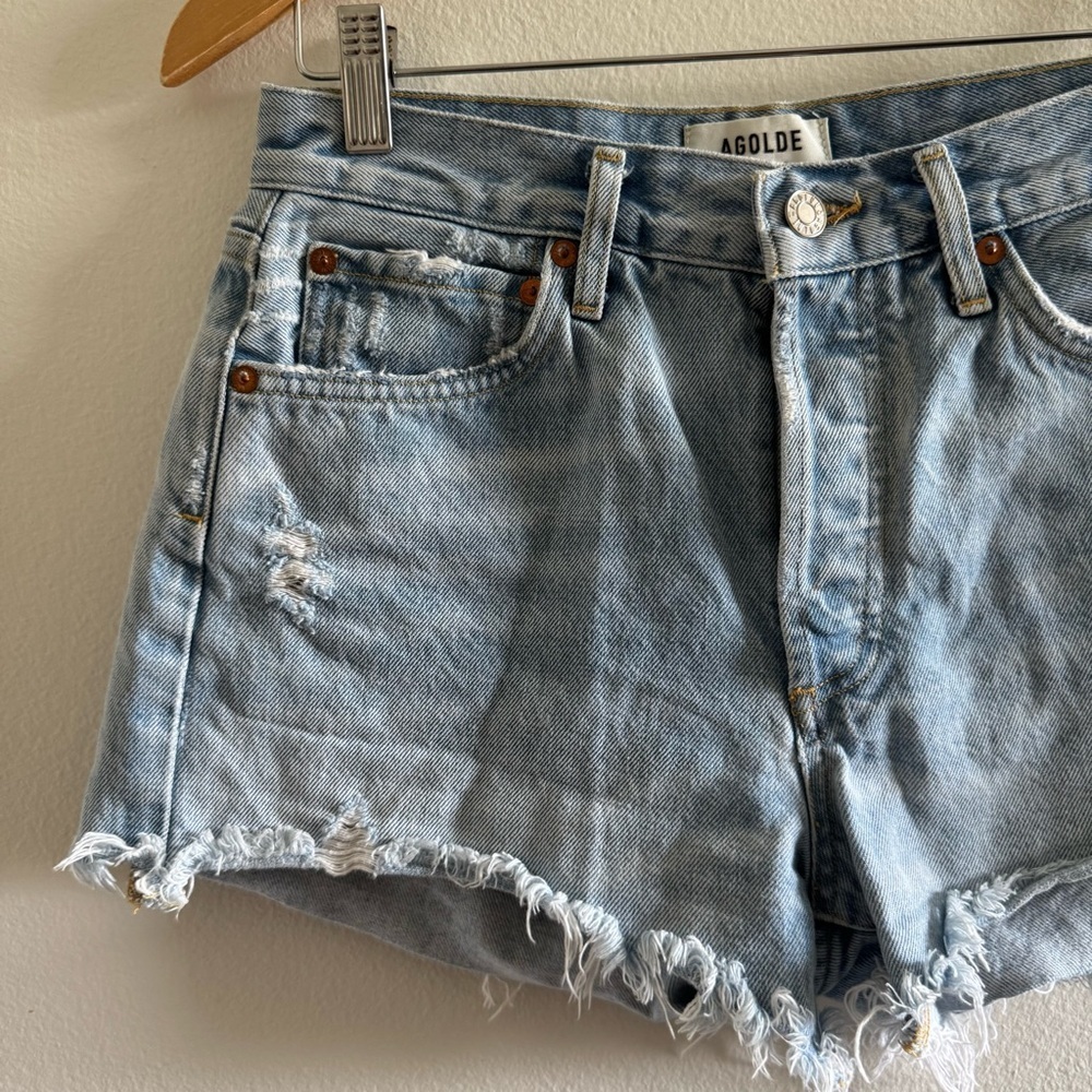 Agolde Parker Vintage Cut off Denim Shorts size 26 - Picture 5 of 10